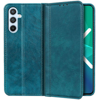 Obal na mobil pre Samsung Galaxy A54 5G, Wallet Litchi Leather, zelený