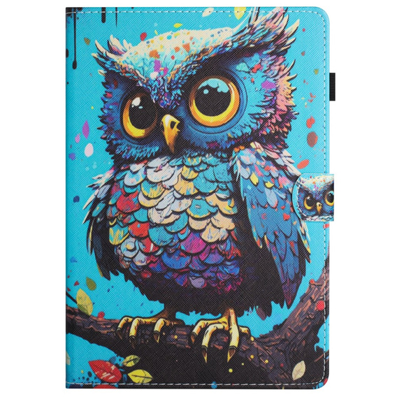 Puzdro pre Lenovo Tab M11, s chlopňou, owl