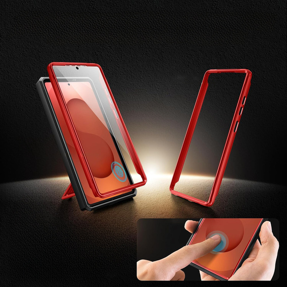 Odolné puzdro pre Samsung Galaxy S25 Ultra – Tongate MECH Series Clip, čierne