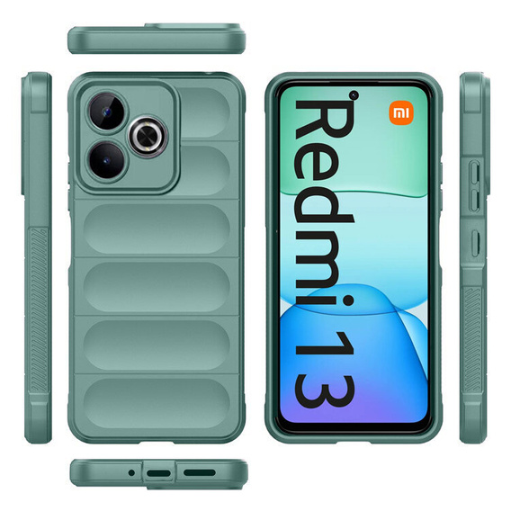 Obal na mobil pre Xiaomi Redmi 13, Gaming Shockproof, zelený