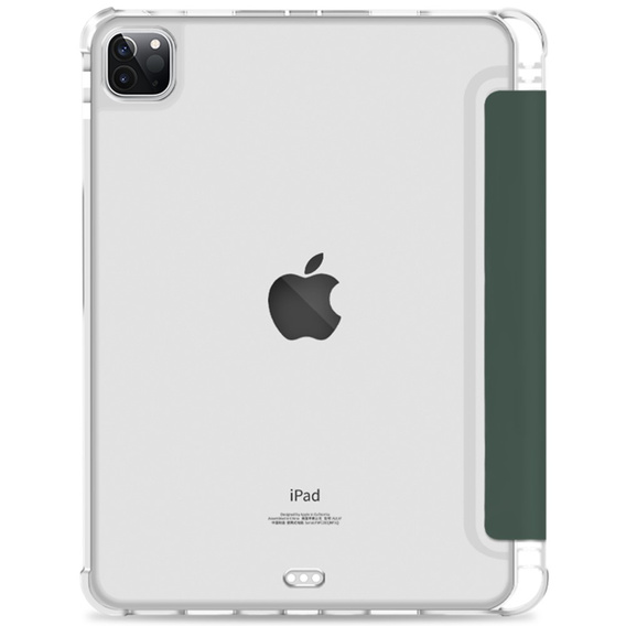 Puzdro pre iPad Pro 11 2022 / 2021 / 2020, Smartcase Hybrid, so slotom na stylus, tmavozelené
