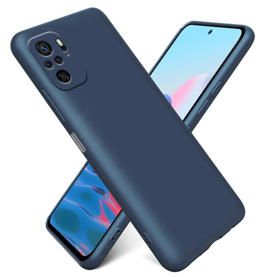 Obal na mobil pre Xiaomi Redmi Note 10 / 10S, Silicone Lite, tmavomodré