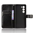 Klapkové puzdro pre Oppo A5 5G / A5m, Crazy Horse Wallet, čierne