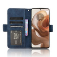 Klapkové puzdro pre Motorola Edge 50 Ultra, Card Slot, tmavomodré