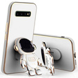 Obal na mobil pre Samsung Galaxy S10 Plus, Astronaut, biele