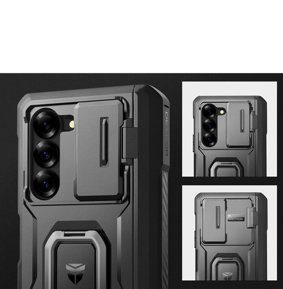 Obrnené puzdro pre Samsung Galaxy Z Fold 6 5G, Dexnor Full Body S-Pen Slot, čierne