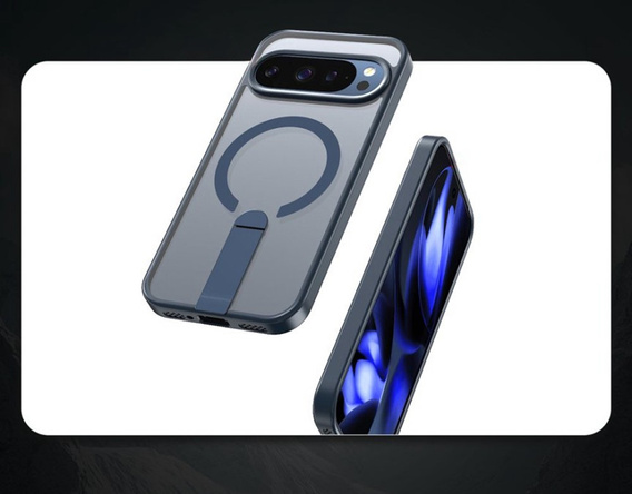 Hybridné puzdro Fusion pre Google Pixel 10 Pro XL, pre MagSafe, so stojanom, modré