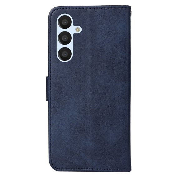 Klapkové puzdro pre Samsung Galaxy A34 5G, Leather Wallet, tmavomodré