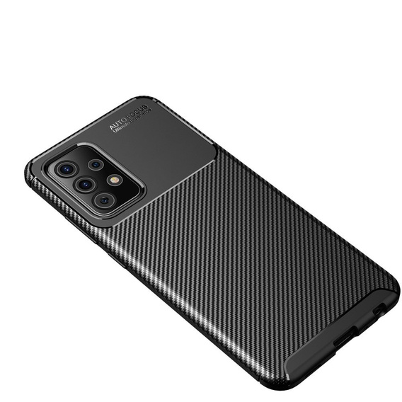 Obal na mobil pre Samsung Galaxy A72 5G, Carbon Gel, čierne