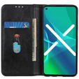 Obal na mobil pre Xiaomi Redmi Note 12 4G, Wallet Litchi Leather, čierne