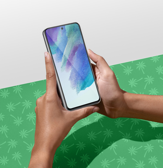 5D Full Glue Smart Palm tvrdené sklo pre Samsung Galaxy S21 FE