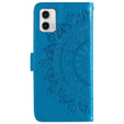 Klapkové puzdro pre Motorola Moto G73 5G, Mandala Flower, modré