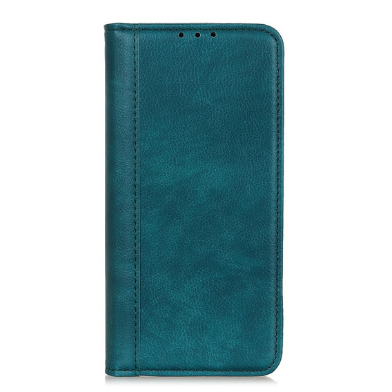 Obal na mobil pre Motorola Moto G84 5G, Wallet Litchi Leather, zelený