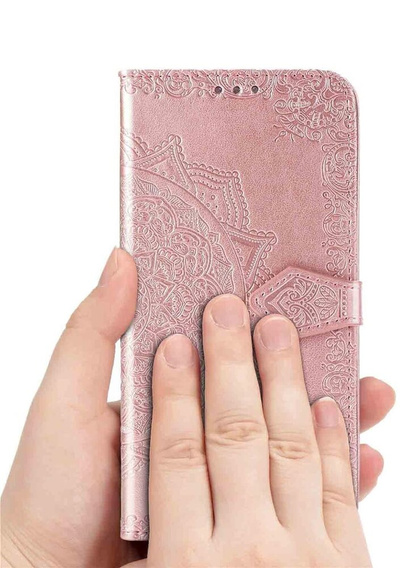 Klapkové puzdro pre Oppo Reno 11F 5G, Mandala, ružové rose gold