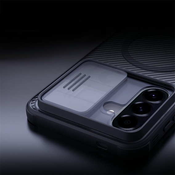 Nillkin CamShield Pro magnetické puzdro pre Samsung Galaxy A57 5G, priehľadné/čierne