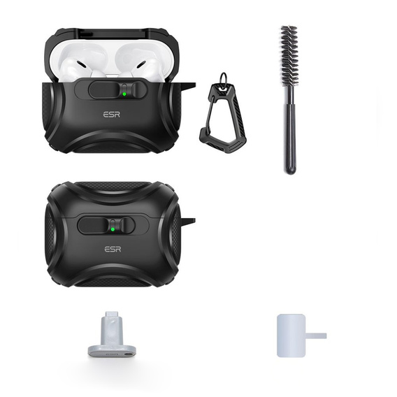 Puzdro na slúchadlá ESR Cyber FlickLock MagSafe pre Apple AirPods Pro 3