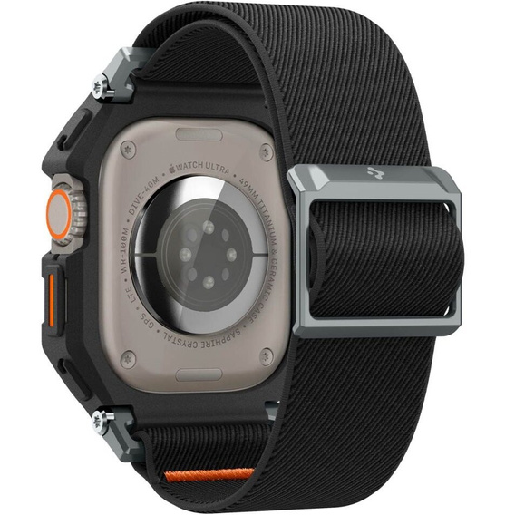 Pasek z etui Spigen do Apple Watch 4/5/6/7/8/SE 44/45mm, Rugged Armor Pro, Szary