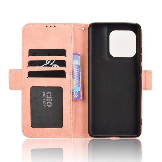 Klapkové puzdro pre Motorola Edge 60 / 60 Fusion, Card Slot, ružové