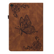 Puzdro pre Lenovo Tab M10 Plus 10.6 Gen 3 TB-125F TB-128F, Butterfly, hnedé