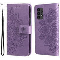 Klapkové puzdro pre Samsung Galaxy A13 4G, Mandala Flower, fialové