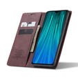 CASEME puzdro pre Xiaomi Redmi Note 8 Pro, Leather Wallet Case, červené