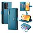 Klapkové puzdro pre Oppo Reno 13 Pro 5G, Wallet Zipper Pocket, modré