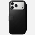 Puzdro Nomad pre iPhone 17 Pro Max, Modern Leather Folio, čierne