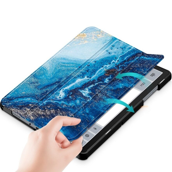 Puzdro pre Samsung Galaxy Tab A9+, Smartcase, wave
