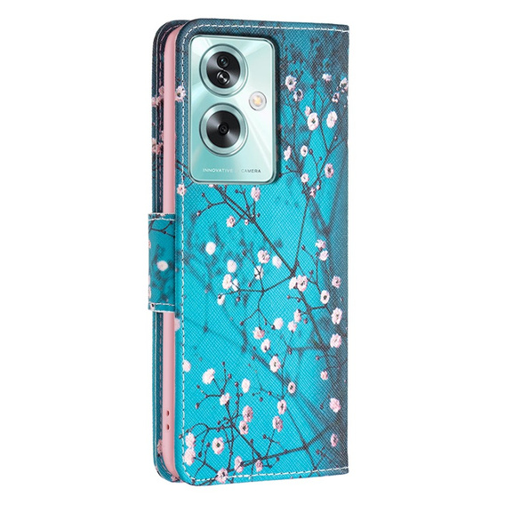 Klapkové puzdro pre Oppo A79 5G, Wallet, Sakura, modré