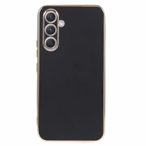 Puzdro pre Samsung Galaxy A25 5G, Glamour CamShield, čierne + 9H sklo