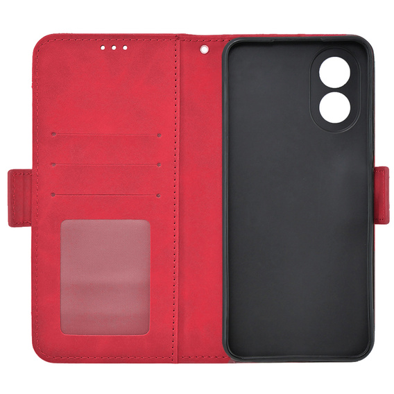 Klapkové puzdro pre Oppo A58 4G, Card Slot, červené
