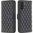 Klapkové puzdro pre Samsung Galaxy A15, Wallet, BINFEN COLOR, čierne