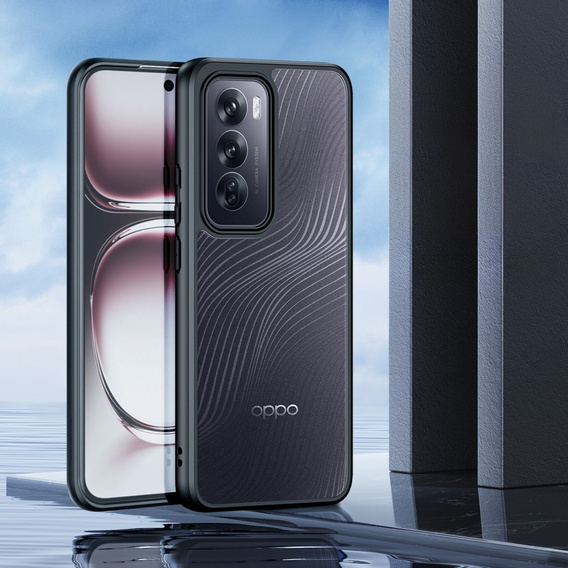 Puzdro DuxDucis pre Oppo Reno 12, Aimo case, transparentné / čierne