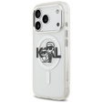 Karl Lagerfeld IML Glitter Karl a Choupette MagSafe puzdro pre iPhone 17 Pro