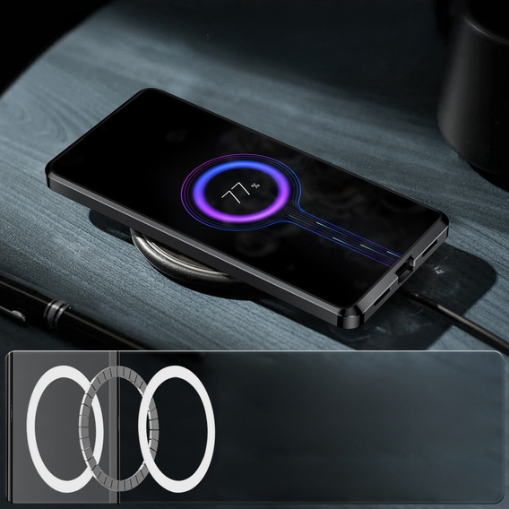 Ochranné puzdro na fotoaparát pre Samsung Galaxy S23, CamShield MagSafe, transparentné / čierne