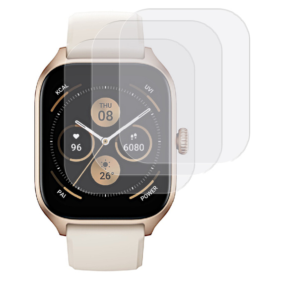 3x ERBORD Hydrogélová fólia pre Amazfit GTS 4