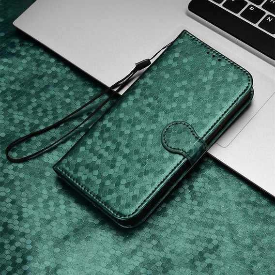 Flipové puzdro pre Motorola Moto G86 Power 5G, Wallet Rhombus, zelený