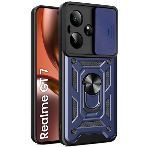 Obal na mobil pre Realme GT 7 / 7T, CamShield Slide, modré