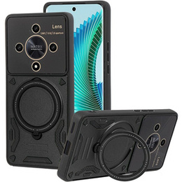 Pancierované puzdro pre Honor Magic 6 Lite 5G, Magnetic Ring, čierne