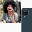 Obal na mobil pre Samsung Galaxy A12 / M12 / A12 2021, Silicone Lite, tmavozelené