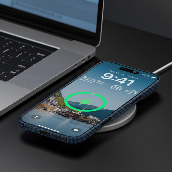 ERBORD Plne kevlarové puzdro MagSafe pre iPhone 17 Pro