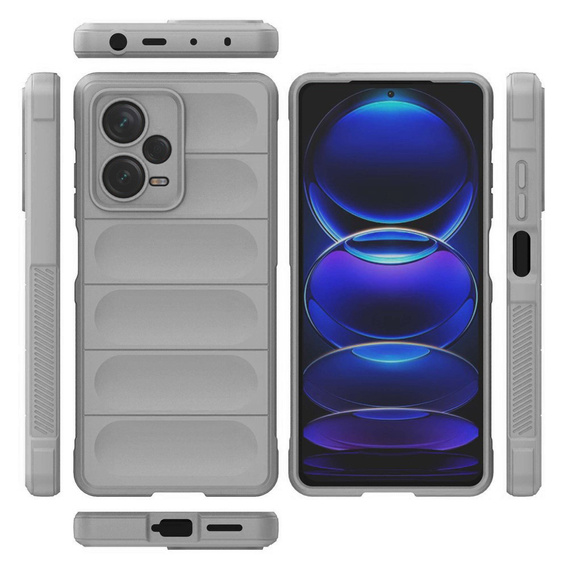 Obal na mobil pre Xiaomi Redmi Note 12 Pro+ 5G, Gaming Shockproof, sivé