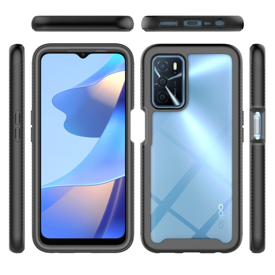 Puzdro pre Oppo A16 / A16s / A54s, Shockproof, s fóliou, modré