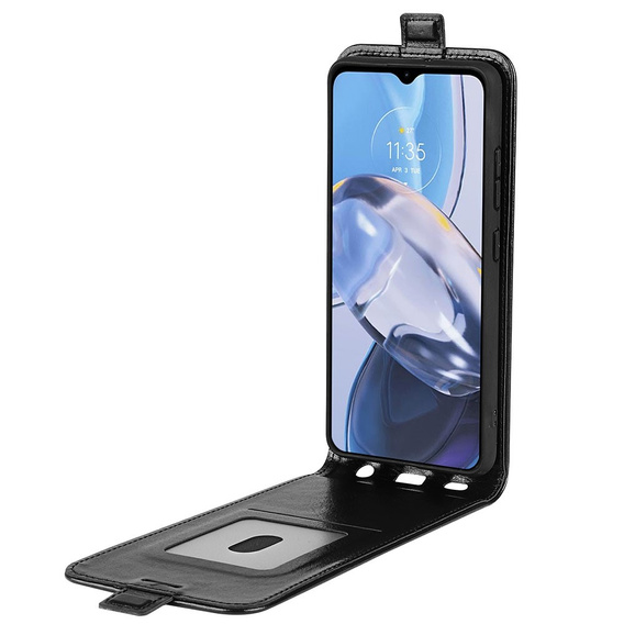 Klapkové puzdro pre Motorola Moto E22 / E22i, Flip, čierne