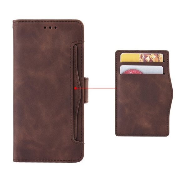 Klapkové puzdro pre Nokia G60 5G, Card Slot, hnedé
