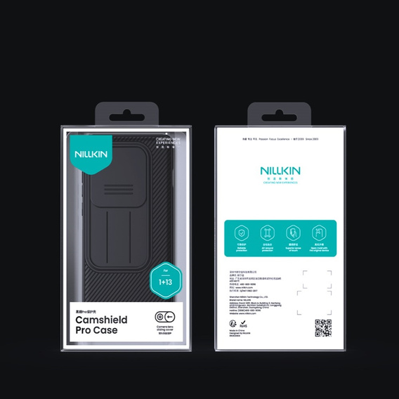 Puzdro pre OnePlus 13, pancierované Nillkin, CamShield Pro, čierne