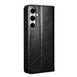 Flipové puzdro pre Samsung Galaxy S25 FE, QIALINO Leather Wallet, čierne