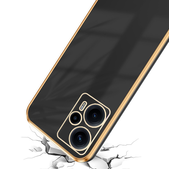 Puzdro pre Xiaomi Poco F5, Glamour CamShield, čierne