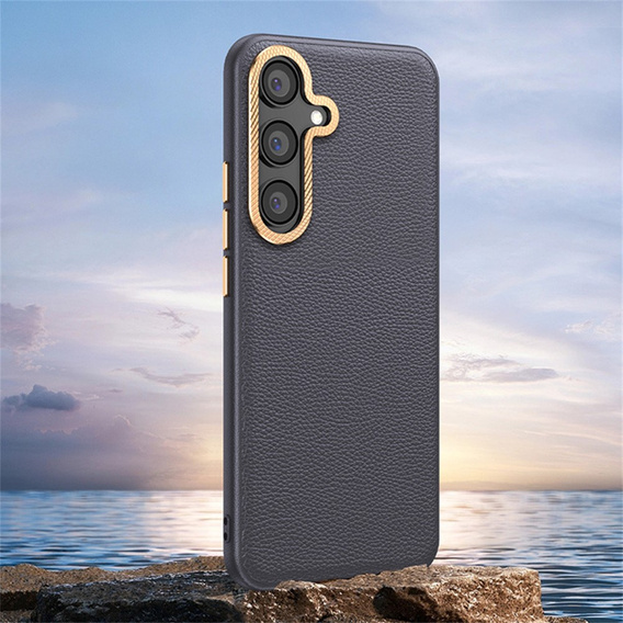 Kožené puzdro pre Samsung Galaxy S25+ Plus, leather hybrid, čierne