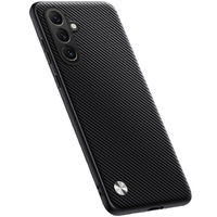 Kožené puzdro pre Samsung Galaxy M55 5G, leather hybrid, carbon čierne